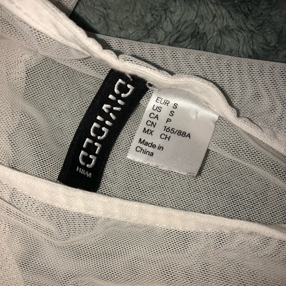 White sheer crop top - Picture 4 of 4